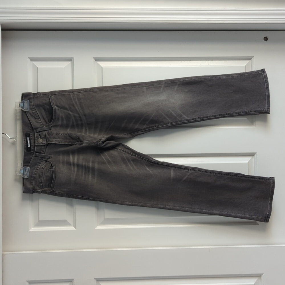 Express slim straight denim